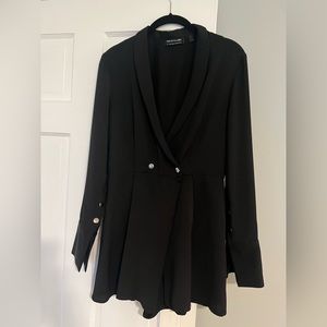 Black blazer romper